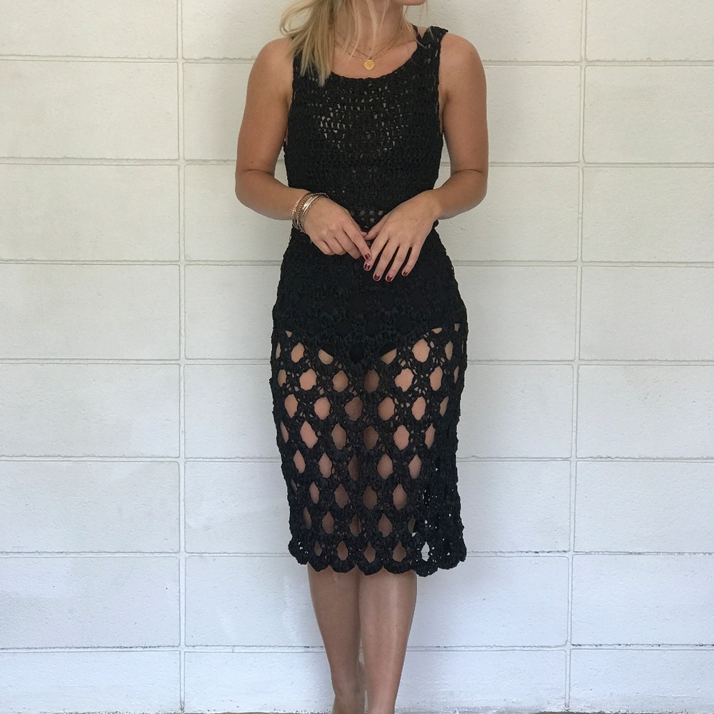 Vintage Midi Crochet Dress - Picture 2 of 6